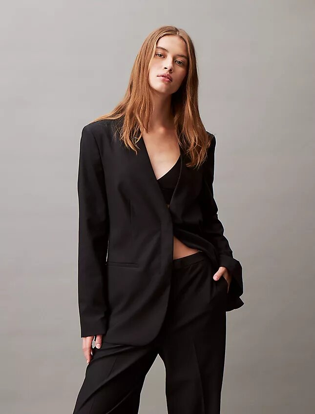 Elegante Stretch-Hose mit weitem Bein Elegante Stretch-Hose mit weitem Bein