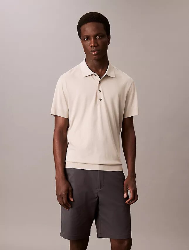 Feinstrick-Poloshirt aus Lyocell-Mischung Feinstrick-Poloshirt aus Lyocell-Mischung