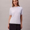 Feinstrick-T-Shirt mit Stehkragen Feinstrick-T-Shirt mit Stehkragen