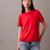 Feinstrick-T-Shirt mit Stehkragen Feinstrick-T-Shirt mit Stehkragen