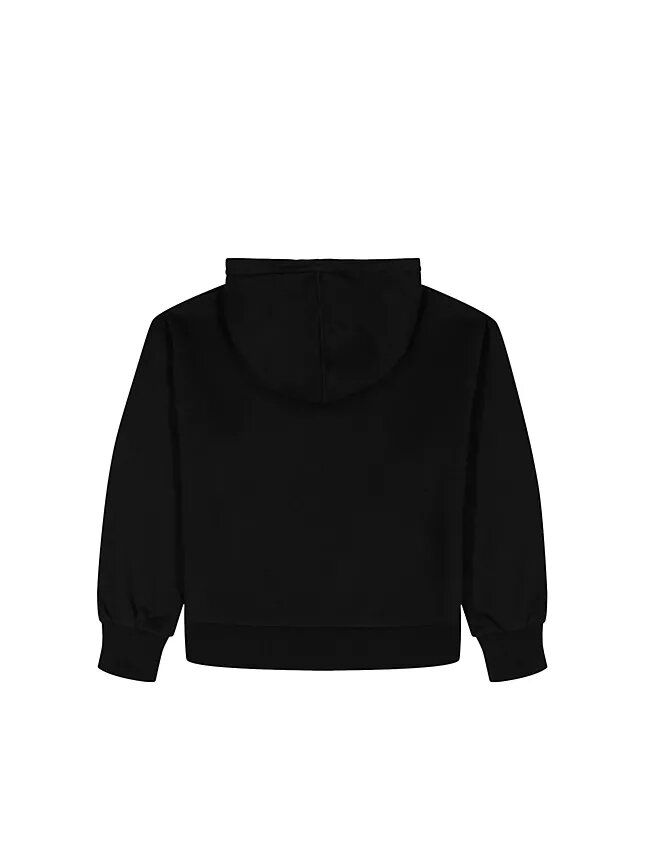 Fleece-Hoodie für Mädchen mit Logo-Grafik Fleece-Hoodie für Mädchen mit Logo-Grafik