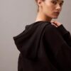 Fleece-Hoodie mit Reißverschluss und Monogram Fleece-Hoodie mit Reißverschluss und Monogram