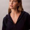 Fleece-Hoodie mit Reißverschluss und Monogram Fleece-Hoodie mit Reißverschluss und Monogram