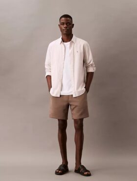 Fleece-Shorts mit Archiv-Logo
