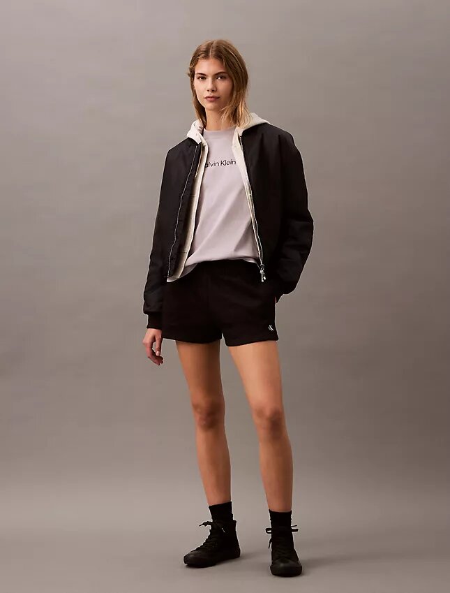 Fleece-Shorts mit Archiv-Logo Fleece-Shorts mit Archiv-Logo