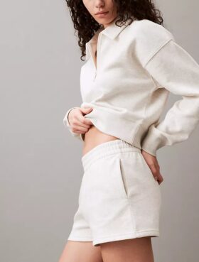 Fleece-Shorts mit Archiv-Logo