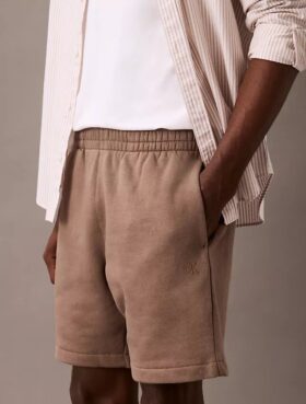 Fleece-Shorts mit Archiv-Logo
