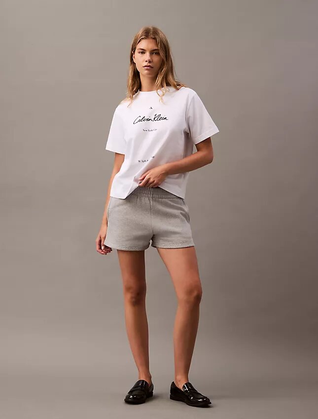 Fleece-Shorts mit Archiv-Logo Fleece-Shorts mit Archiv-Logo