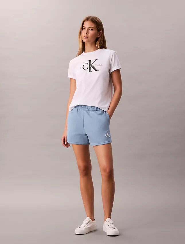 Fleece-Shorts mit Monogram Fleece-Shorts mit Monogram