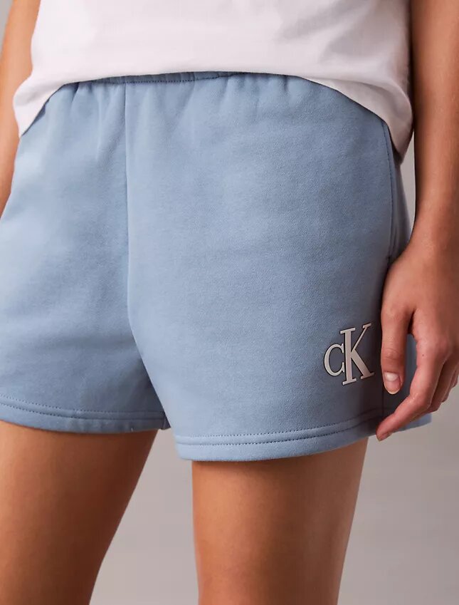 Fleece-Shorts mit Monogram Fleece-Shorts mit Monogram