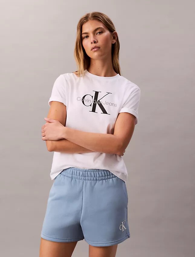 Fleece-Shorts mit Monogram Fleece-Shorts mit Monogram