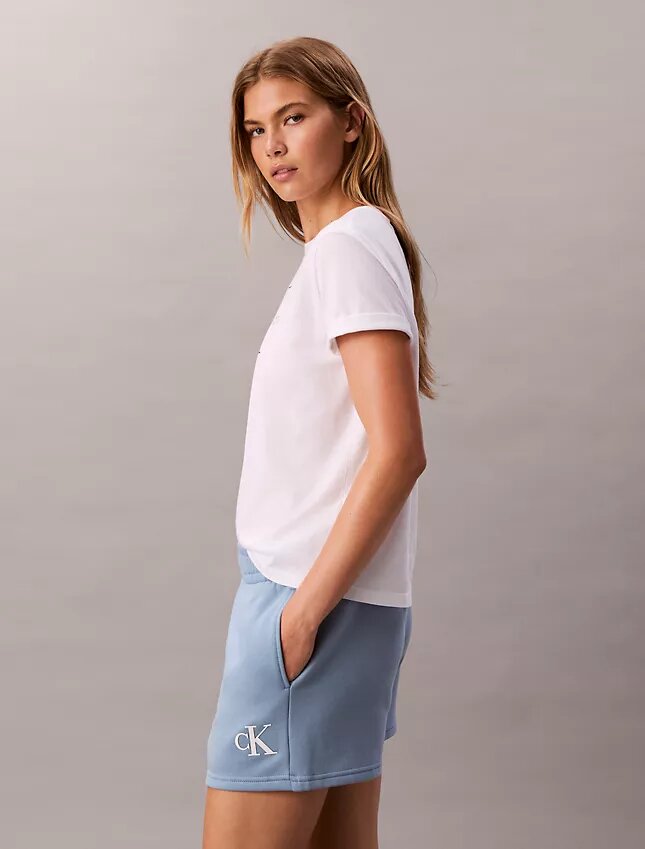Fleece-Shorts mit Monogram Fleece-Shorts mit Monogram