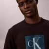 Fleece-Sweatshirt mit Monogram-Grafik