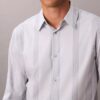 Garnfarbene Streifen Supima Stretch Slim-Shirt Garnfarbene Streifen Supima Stretch Slim-Shirt