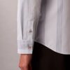 Garnfarbene Streifen Supima Stretch Slim-Shirt Garnfarbene Streifen Supima Stretch Slim-Shirt