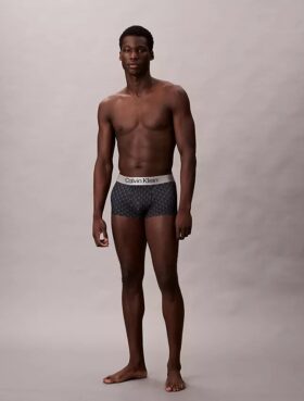 Gebürstete Mikrofaser-Stretch-Low Rise Trunk-Boxershorts