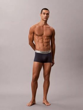 Gebürstete Mikrofaser-Stretch-Low Rise Trunk-Boxershorts