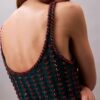Gehäkeltes Minikleid mit Perlenverzierung Gehäkeltes Minikleid mit Perlenverzierung