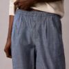 Gerade Chambray-Hose zum Hineinschlüpfen Gerade Chambray-Hose zum Hineinschlüpfen