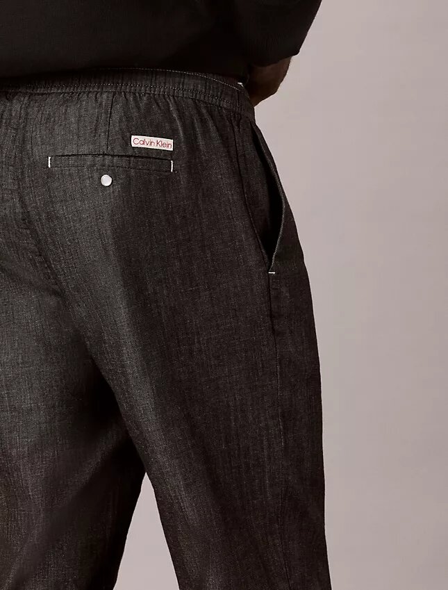 Gerade Chambray-Hose zum Hineinschlüpfen Gerade Chambray-Hose zum Hineinschlüpfen