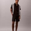 Gerade Seersucker-Shorts mit Gummizug, 18 cm Gerade Seersucker-Shorts mit Gummizug, 18 cm