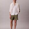Gerade Seersucker-Shorts mit Gummizug, 18 cm Gerade Seersucker-Shorts mit Gummizug, 18 cm