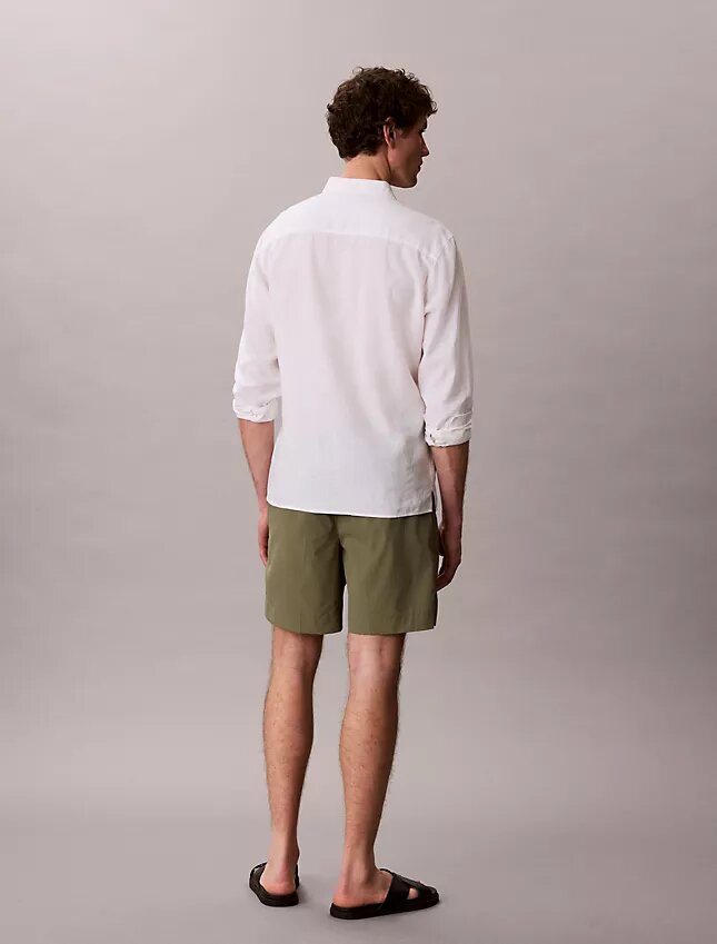 Gerade Seersucker-Shorts mit Gummizug, 18 cm Gerade Seersucker-Shorts mit Gummizug, 18 cm