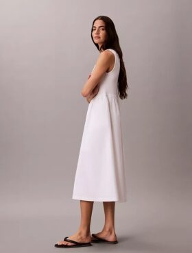 Gerafftes Midikleid