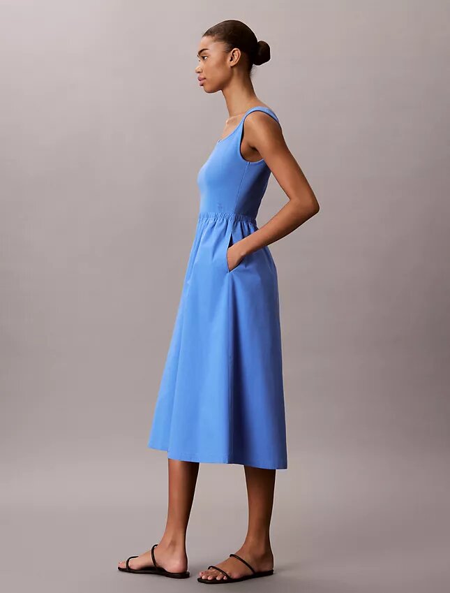 Gerafftes Midikleid Gerafftes Midikleid