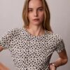 Gerafftes, schmal geschnittenes T-Shirt Gerafftes, schmal geschnittenes T-Shirt