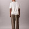 Geripptes Sweater-Poloshirt Geripptes Sweater-Poloshirt