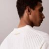 Geripptes Sweater-Poloshirt Geripptes Sweater-Poloshirt