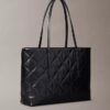 Gesteppte kleine Tasche mit Emblem-Logo Gesteppte kleine Tasche mit Emblem-Logo