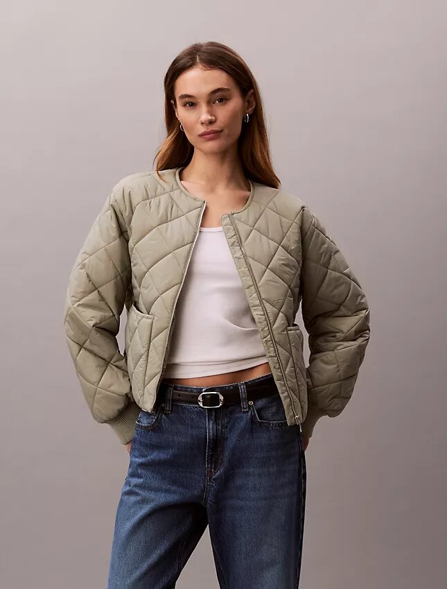 Gesteppte Nylonjacke Gesteppte Nylonjacke