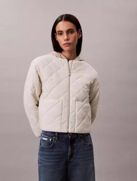 Gesteppte Nylonjacke