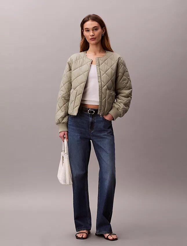 Gesteppte Nylonjacke Gesteppte Nylonjacke