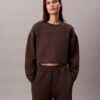 Gestepptes Fleece-Schlaf-Sweatshirt Gestepptes Fleece-Schlaf-Sweatshirt
