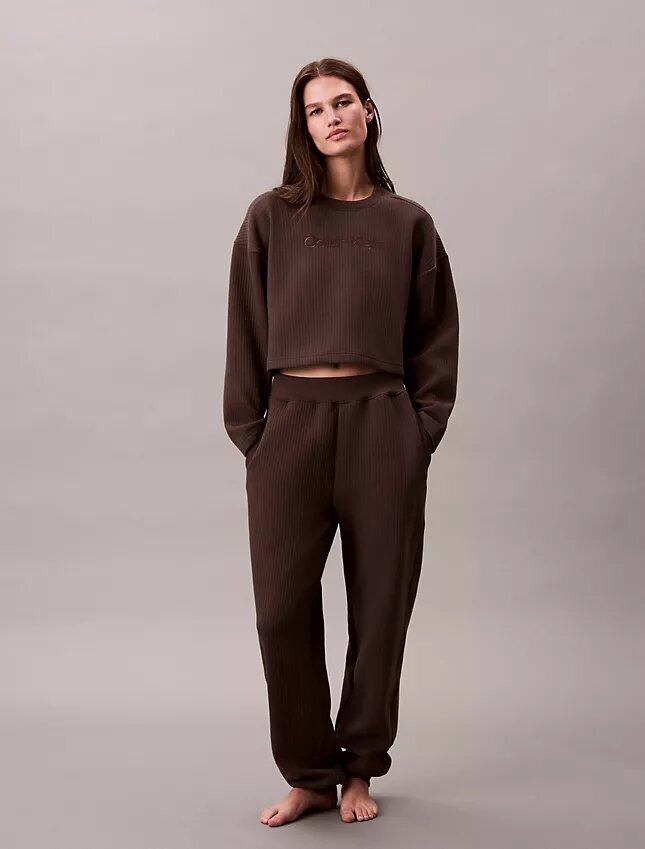 Gestepptes Fleece-Schlaf-Sweatshirt Gestepptes Fleece-Schlaf-Sweatshirt