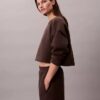 Gestepptes Fleece-Schlaf-Sweatshirt Gestepptes Fleece-Schlaf-Sweatshirt