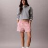 Gestreifte Shorts aus Baumwollpopeline