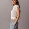Gestreifte Shorts aus Baumwollpopeline