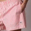 Gestreifte Shorts aus Baumwollpopeline