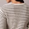 Gestreiftes Minikleid mit Rippbündchen Gestreiftes Minikleid mit Rippbündchen