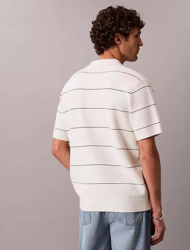 Gestreiftes Polohemd aus Baumwolle Gestreiftes Polohemd aus Baumwolle