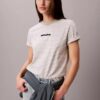 Gestreiftes T-Shirt mit CK-Logo Gestreiftes T-Shirt mit CK-Logo