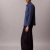 Gewaschenes Popeline-Hemd mit lockerer Passform und Button-Down-Kragen