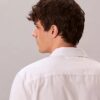 Gewaschenes Popeline-Hemd mit lockerer Passform und Button-Down-Kragen