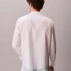 Gewaschenes Popeline-Hemd mit lockerer Passform und Button-Down-Kragen