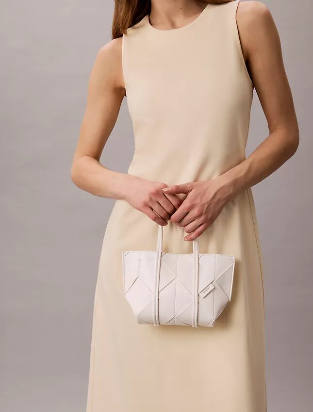 Gewebte Mini-Tote-Umhängetasche Gewebte Mini-Tote-Umhängetasche