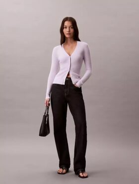 Gewebter Monologo-Zopfmuster-Cardigan